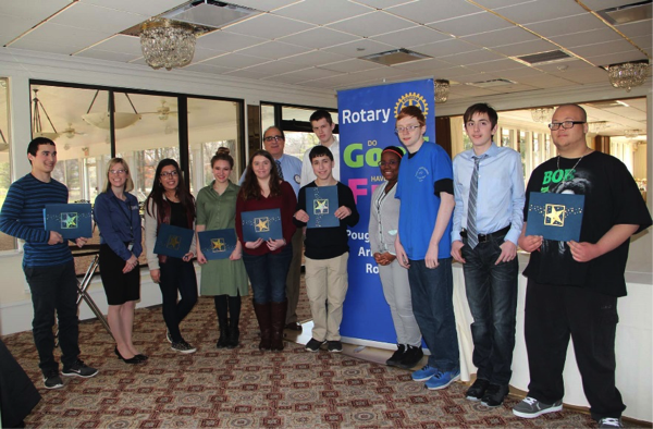 [PIC] Dutchess BOCES Students of the Month award-winners at Poughkeepsie-Arlington Rotary Club Luncheon