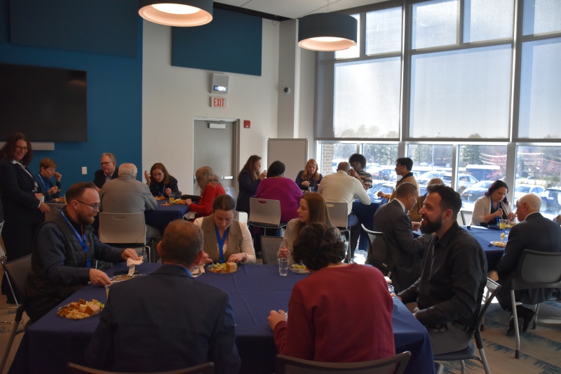 Attendees of the annual Board of Trustees annual meeting enjoyed a dinner in the conference center following the meeting.
