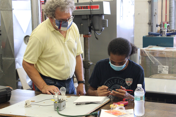 [PIC] BOCES Adult Learning Institute Electricity Instructor Al Dimisko Works With A Student