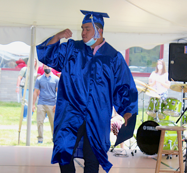 [PIC] Dutchess BOCES ALternative High School Graduate Celebrates with Diploma In Hand