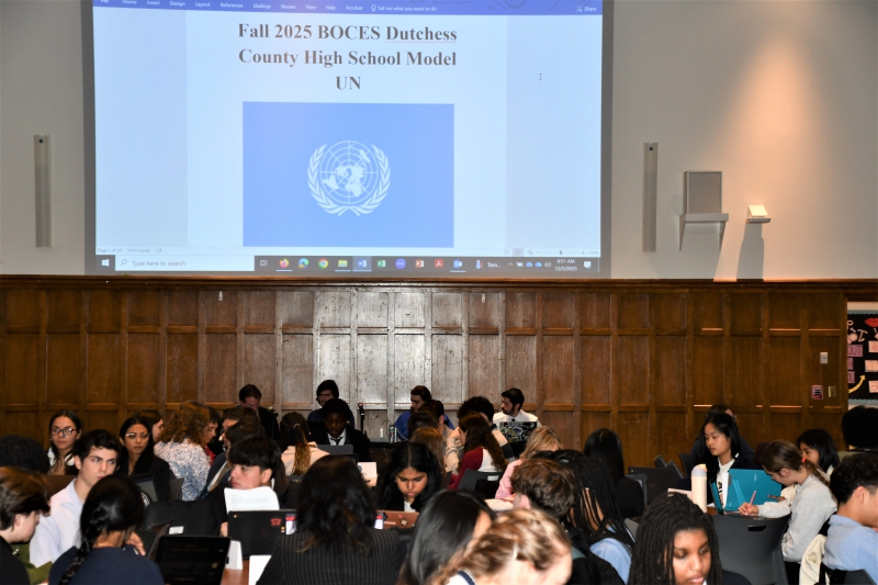 Students gather at Vassar College for Dutchess BOCES' Model UN