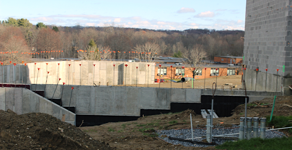 [PIC] Photo of One Concrete Foundation Footprint for One New Capital Project Campus Stucture 