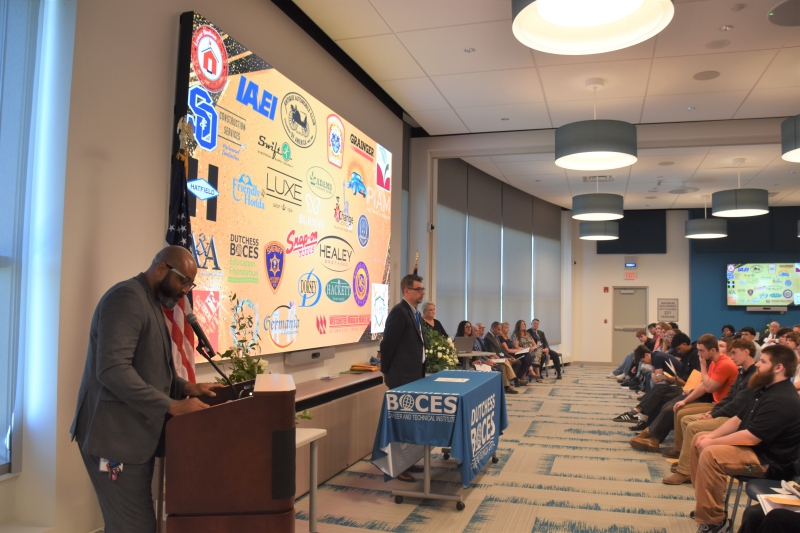 CTI Principal Jason Lloyd thanks all of the partners who helped make the Senior Scholarships and Awards Ceremony possible.