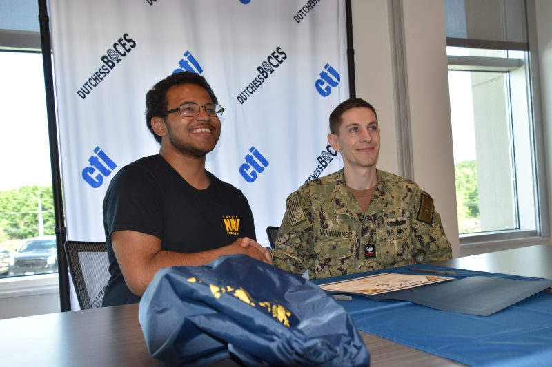 Julius Sala from Beacon, who will complete the Security and Law program, is joining the U.S. Navy after graduation.