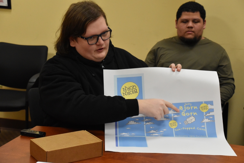 Graphic Design student Phillip Bardua presents his cover for the BjornQorn Box Challenge.