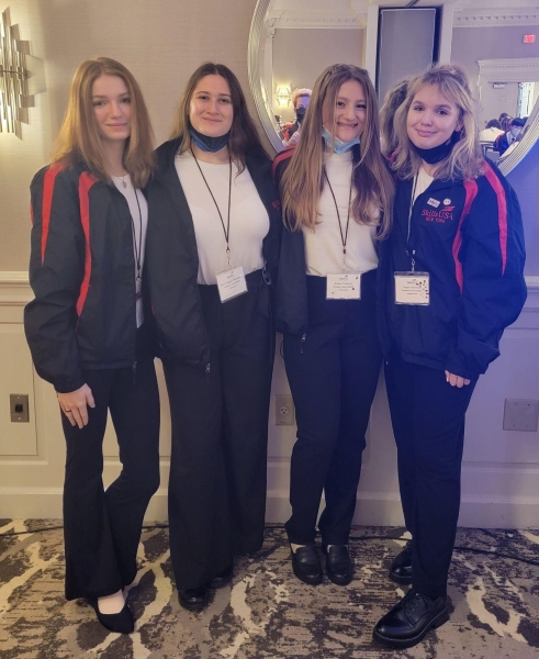 Four Dutchess BOCES students CTI students attended the New York State SkillsUSA Fall Leadership Training conference
