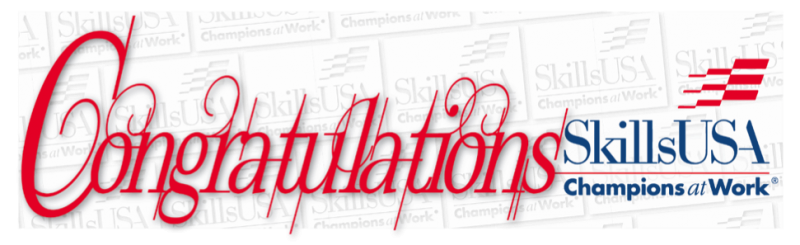 {PIC] Congratulations Banner Graphic for SkillsUSA Students