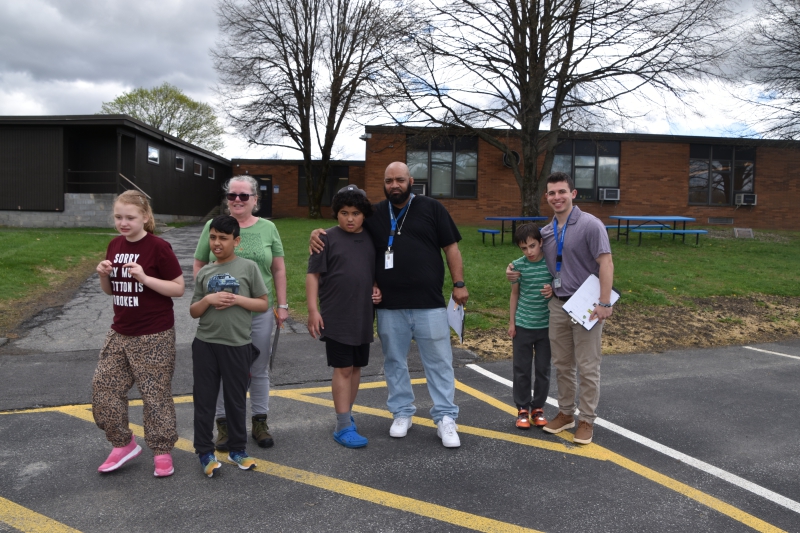 SPC students walked around the school to view and identify various animals and plants as part of a nature walk.