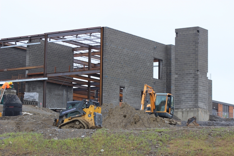 A view of the construction site on July 12, 2021.